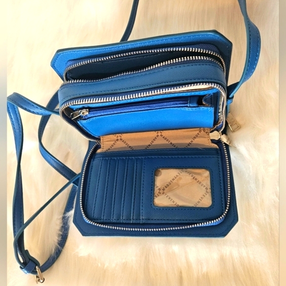 Steve Madden *Rare* Y2K Vintage Cirulean Blue Crossbody Bag - Picture 5 of 10